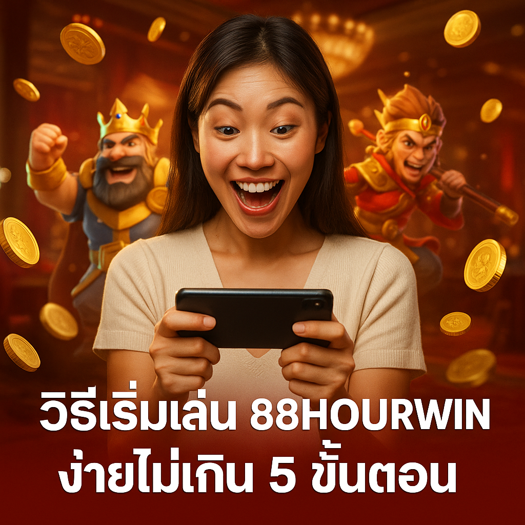 วิธีเริ่มเล่น 88HOURWIN ง่ายไม่เกิน 5 ขั้นตอน